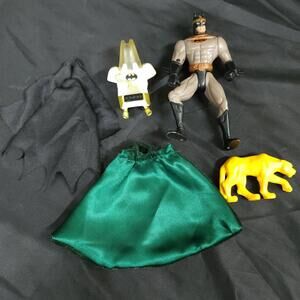 Kenner DC Legends Viking Batman 1994 & Arctic Armor Helmet + Capes Lot Vintage‎